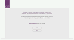 Desktop Screenshot of lozanoblanco.com
