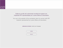 Tablet Screenshot of lozanoblanco.com